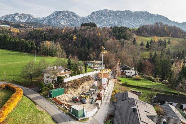 Blick auf das Grundstück