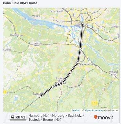 Bahnverbindung Hamburg-Tostedt