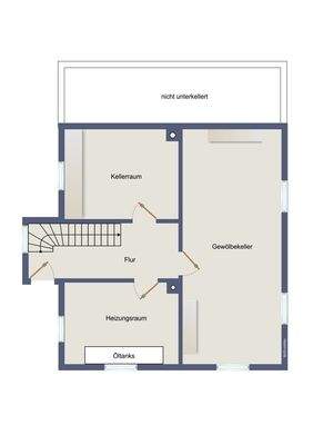 Kellergeschoss (kein Maßstab)