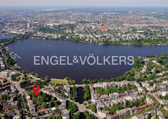 Toplage an der Alster