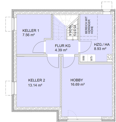 Grundriss Untergeschoss