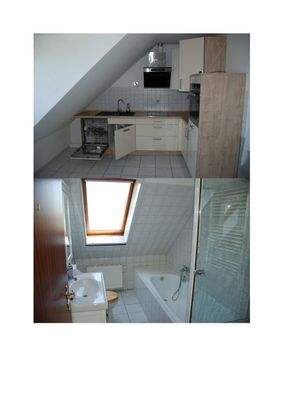 Küche und Badezimmer