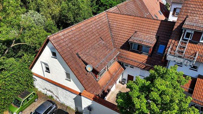 Hausansicht Drohne