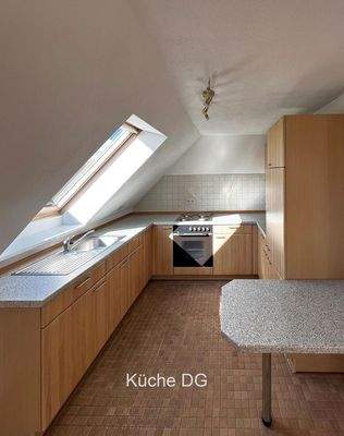 Einbauküche im Dachgeschoss