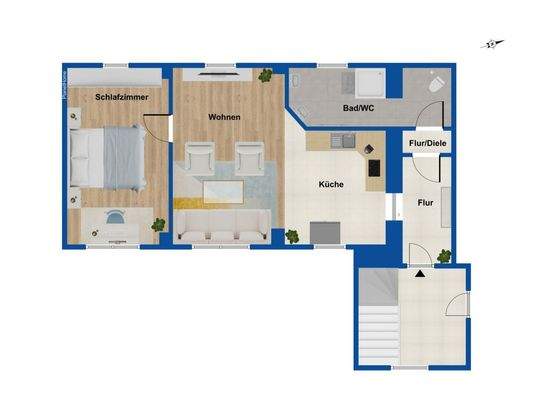 Wohnung Nebengebäude EG