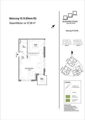 Grundriss Wohnung 15.15