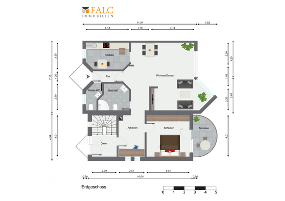 Grundrissbeispiel Erdgeschoss
