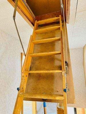 Die Treppe zum Dachboden