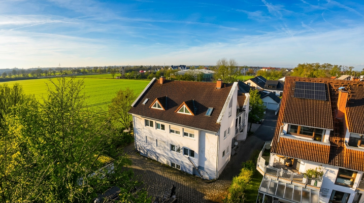 Drohnenaufnahme des Objekts