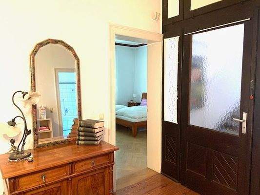 Blick zum Schlafzimmer