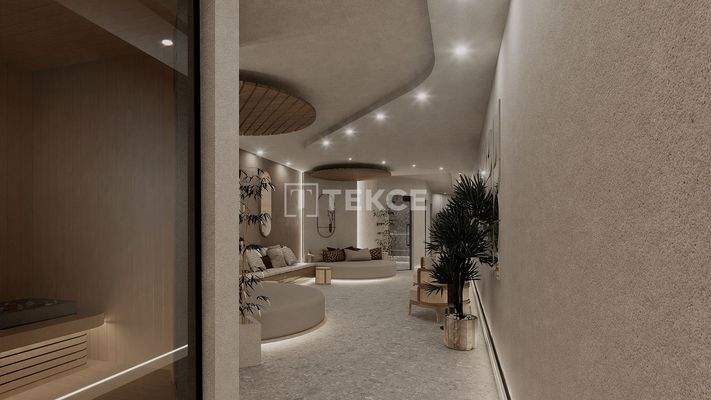 Pool and Sea-View Apartments Near the Beach in Kundu Antalya