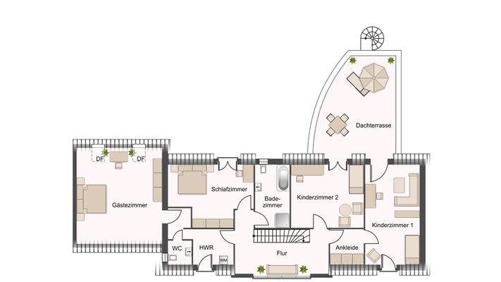 Grundriss Dachgeschoss