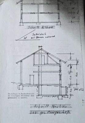 Grundriss Schnitt Neubau