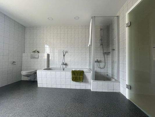 Badewanne und Dusche