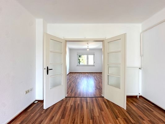Flügeltür im Wohnzimmer