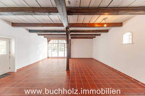 Wohnzimmer mit Terrassenzugang