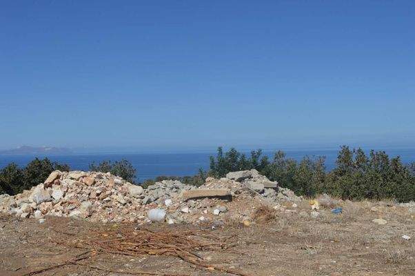 Kreta, Prines: Grundstück mit herrlichem Meerblick in Prines