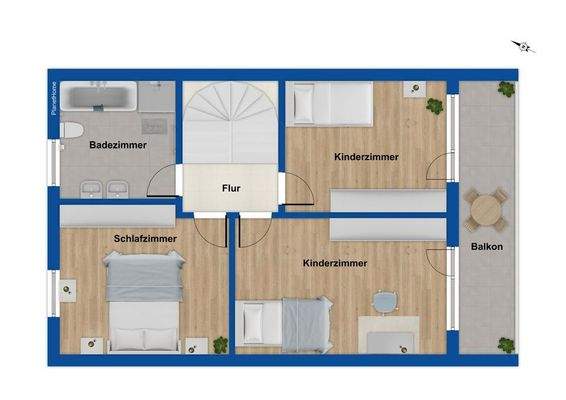 Grundriss Obergeschoss