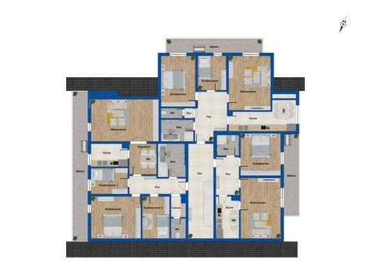 Grundriss DG Hnr. 19 und 21
