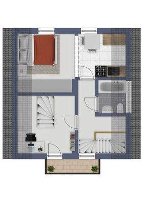 Grundriss im Obergeschoss