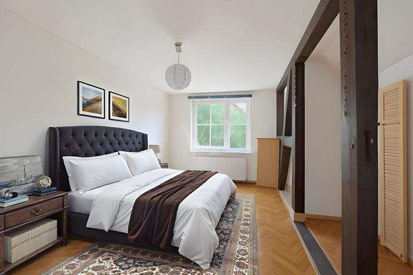 Schlafzimmer DG digital möbliert