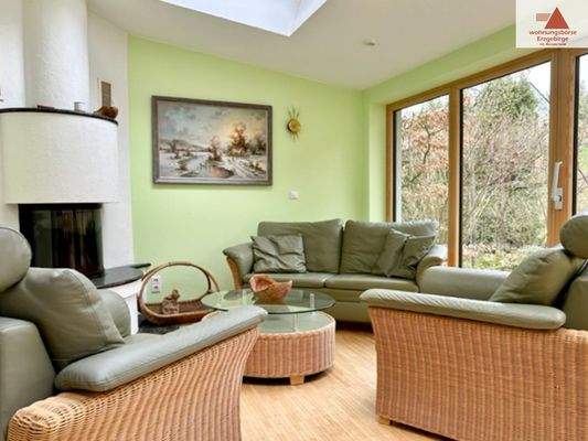 Wohnbereich mit Kamin