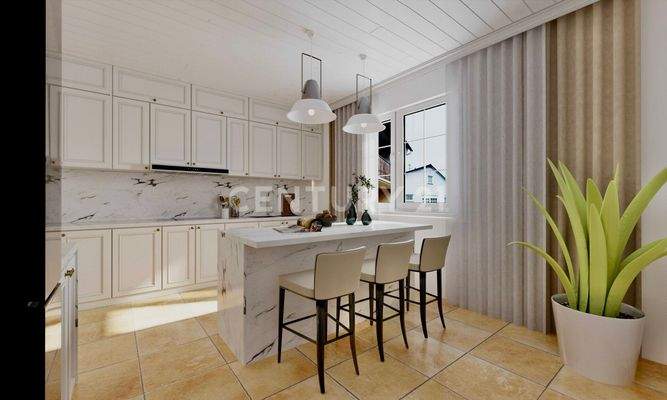 EG Küche: So könnte ihre Küche modern möbliert aussehen