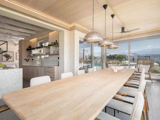 Kreta, Tersana: Wunderschöne Villa mit atemberaubendem Meer- und Sonnenuntergangsblick zu verkaufen