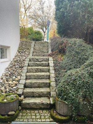 Aufgang Hobbyraum (Keller) zum Garten