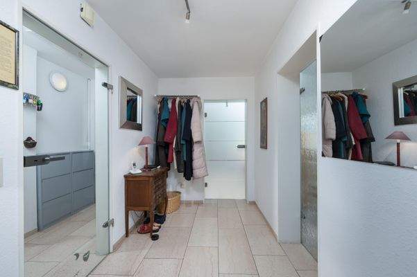 Eingangsbereich der Dachgeschosswohnung