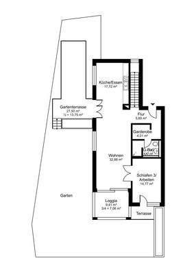 Grundriss Gartengeschoss
