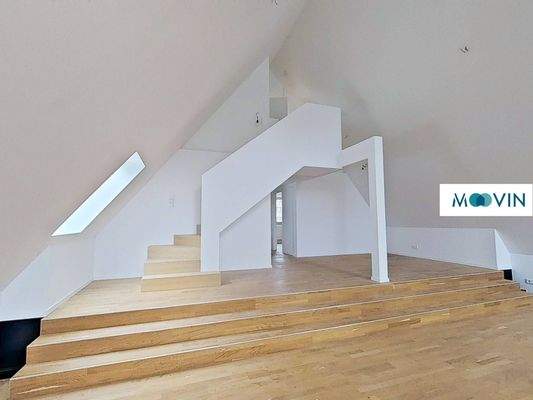 Ansicht I: Offener Wohn - und Essbereich