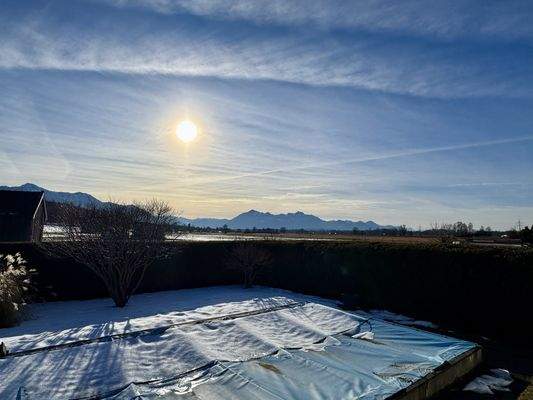 Ausblick mit Bergpanorama