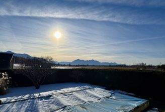 Ausblick mit Bergpanorama