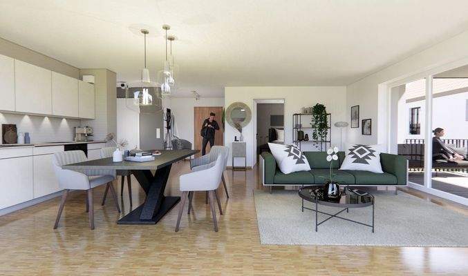 Bsp. WE 8 Wohnen im OG