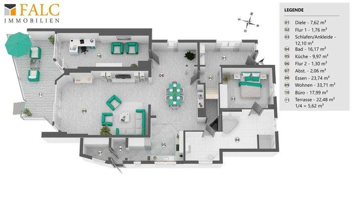 Grundriss - Erdgeschoss