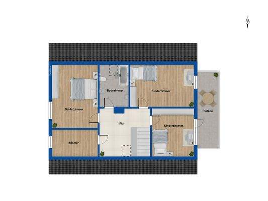 Grundriss Dachgeschoss 