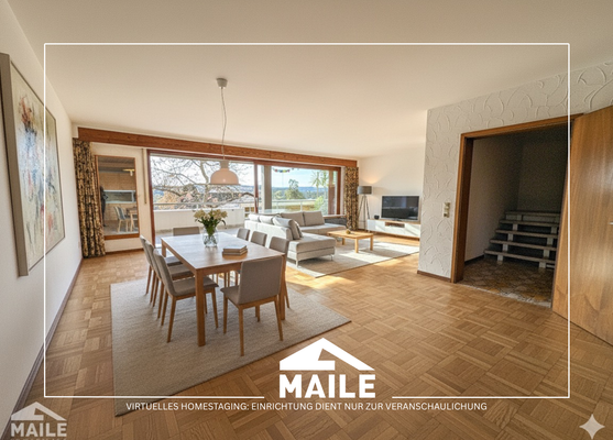 EG: Wohn-Esszimmer Entwurf