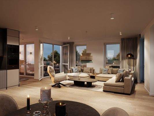 Beispiel Penthouse Wohnzimmer