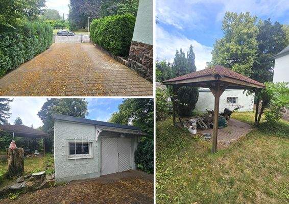 Auffahrt, Garage, Freisitz