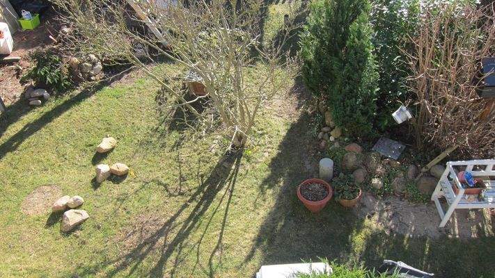 Blick auf das Grundstück