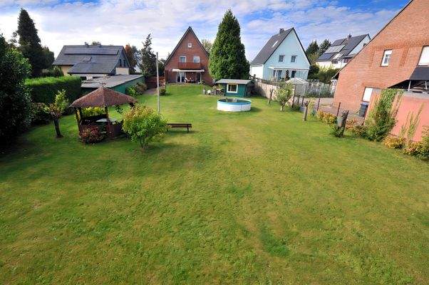 der Blick von der hinteren Grenze