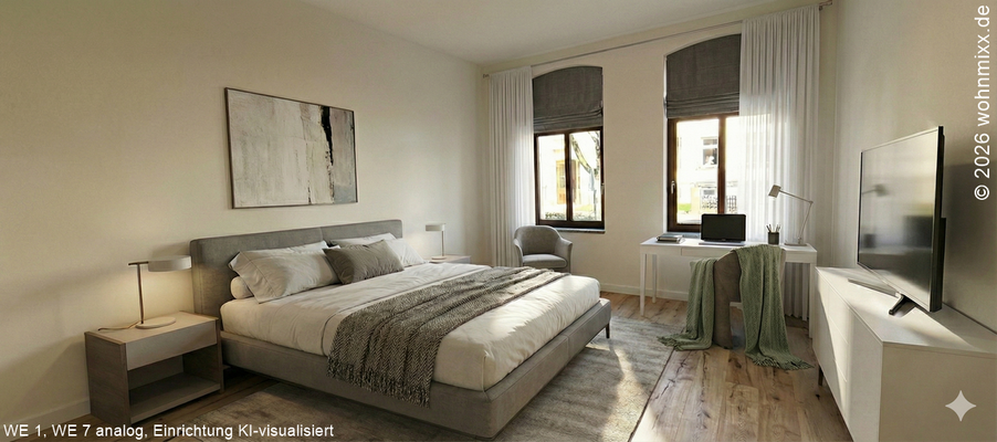 Schlafen (Einrichtung KI-visualisiert)