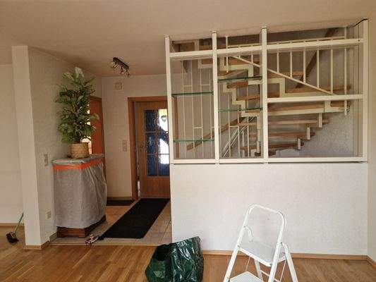 Blick vom Essbereich in TRH