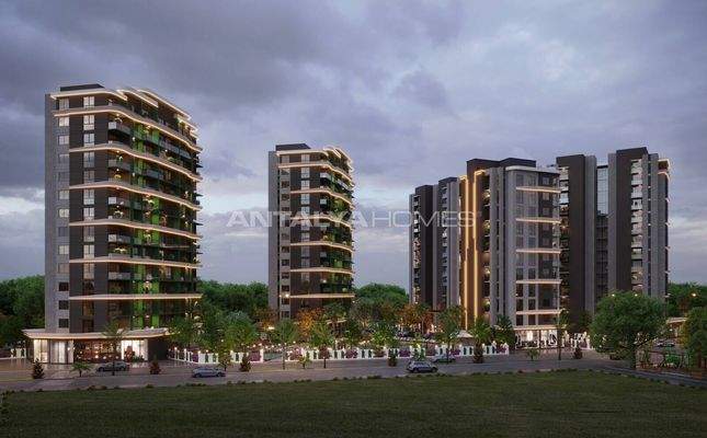 Flats with Large Spaces in Mersin with Nature and Sea Views