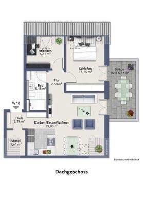 Grundriss Wohnung 10