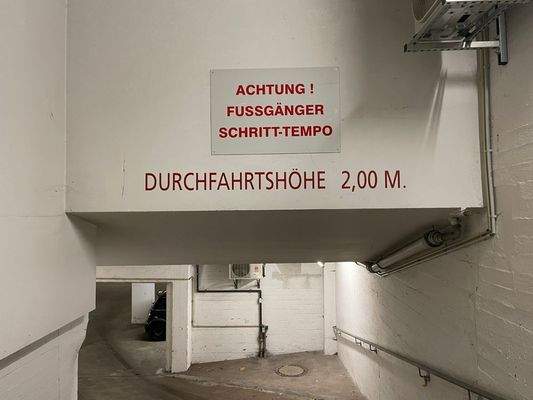 Durchfahrtshöhe 2 m