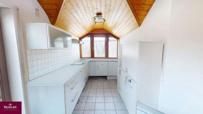 Separate offene Küche - unmöbliert