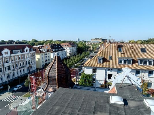 Blick von der Dachterrasse