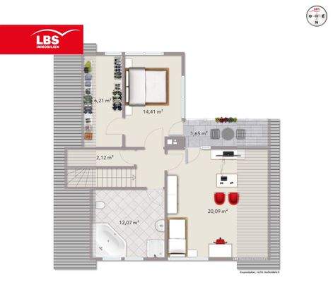 Grundriss Obergeschoss